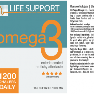 Life Support Omega-3 150 softgels