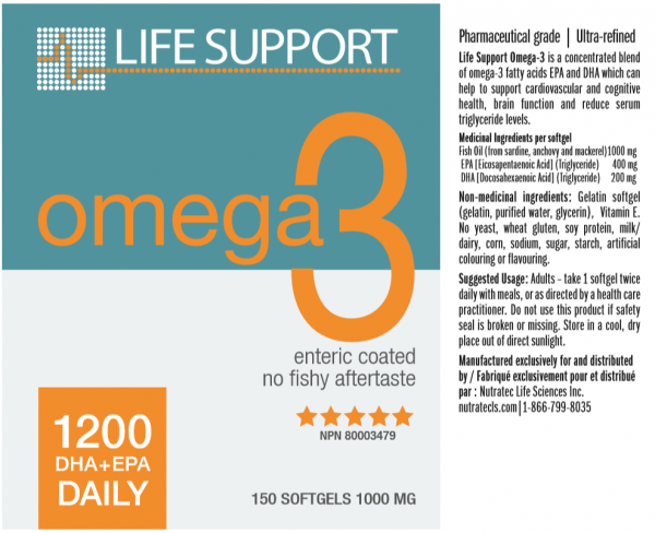 Life Support Omega-3 150 softgels