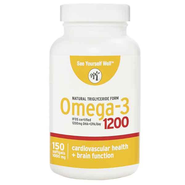 See Yourself Well Omega3 1200 150 Softgels Orchards Nutrition