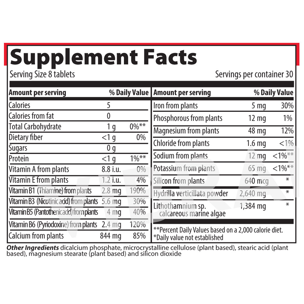 Vibrant Health Super Natural Calcium Orchards Nutrition